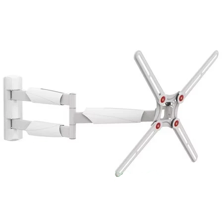 Barkan Mounts Extra lange muurbeugel voor schermen tot 65 inch |VESA 400x400 |Universeel |Kleur: wit