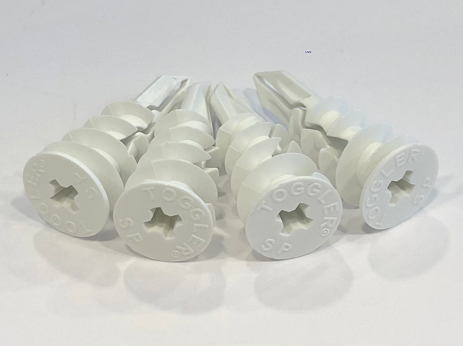 Gips pluggen 4x voor montage van TVBeugel in een gipswand