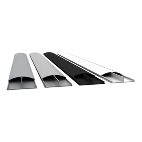 tv kabelgoot aluminium 7.5 cm breed WIT