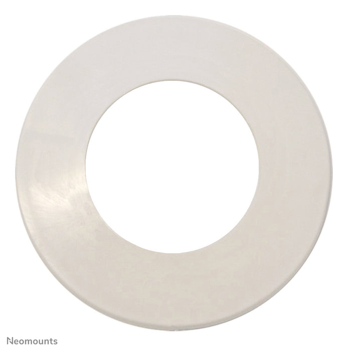 Neomounts FPMA-CRW5HM is een witte afdekrozet voor de flatscreen plafondsteunen Neomounts FPMA-C100 & C100 zilver.