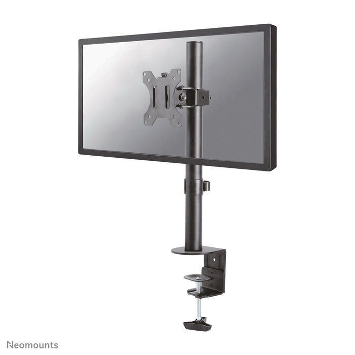 Neomounts FPMA-D510 zwart is een bureausteun met 1 draaipunt voor flat screens t/m 32 inch.