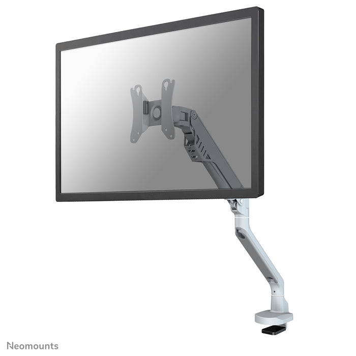 Neomounts FPMA-D750 zilver is een bureausteun met gasveer voor flat screens t/m 32 inch (81 cm).
