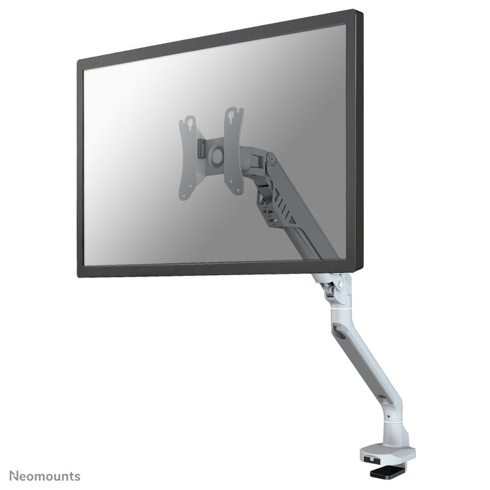Neomounts FPMA-D750 zilver is een bureausteun met gasveer voor flat screens t/m 32 inch (81 cm).