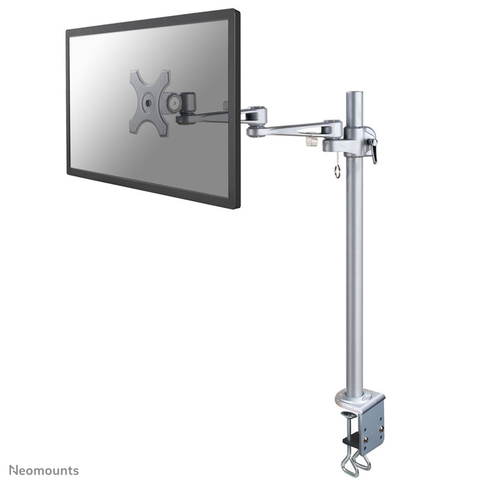 Neomounts FPMA-D935POLE70 is een bureausteun met 3 draaipunten voor flat screens t/m 30 inch (76 cm).