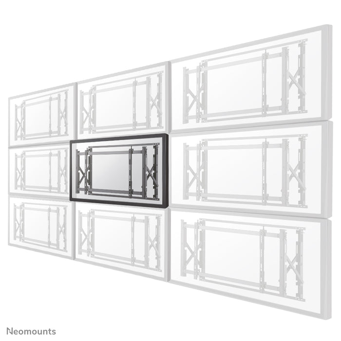 Neomounts LED-VW1750 zwart is een vlakke video wall wandsteun voor schermen t/m 55 inch (140 cm).