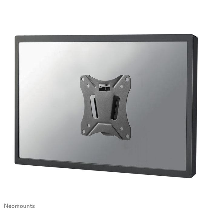 Neomounts NM-W25 zwart is een vlakke wandsteun voor flat screens t/m 30 inch.