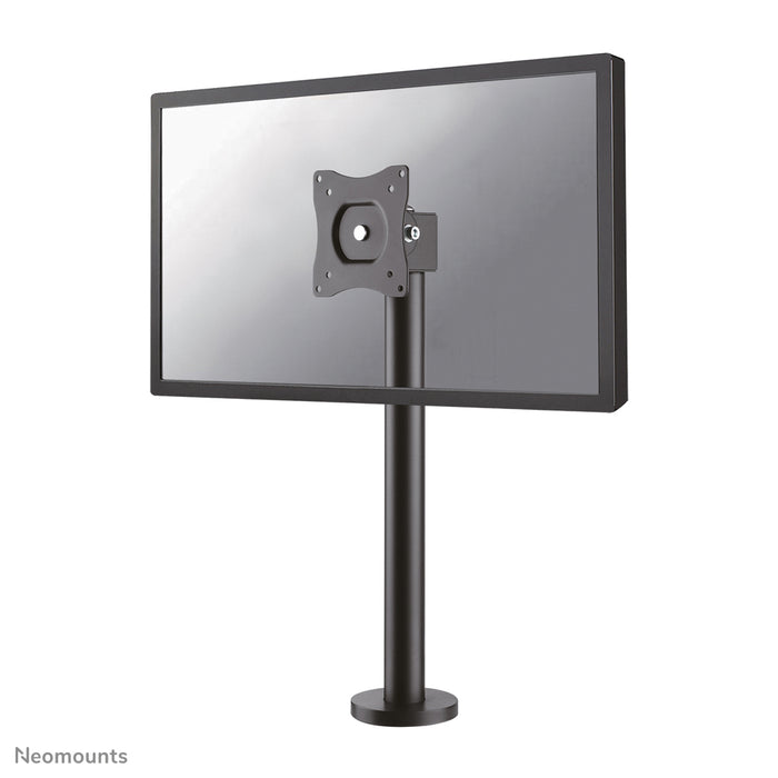 Neomounts NS-DPOS100black is een bureausteun met 1 draaipunt voor flat screens t/m 32 inch.
