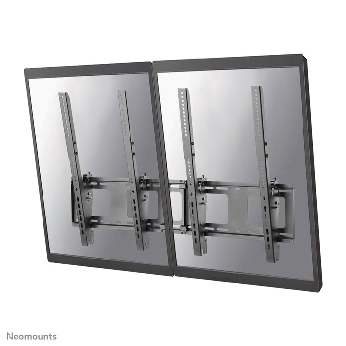 Neomounts NS-WMB200P zwart is een menu board wandsteun voor de verticale montage van schermen tot 52 inch (132 cm).