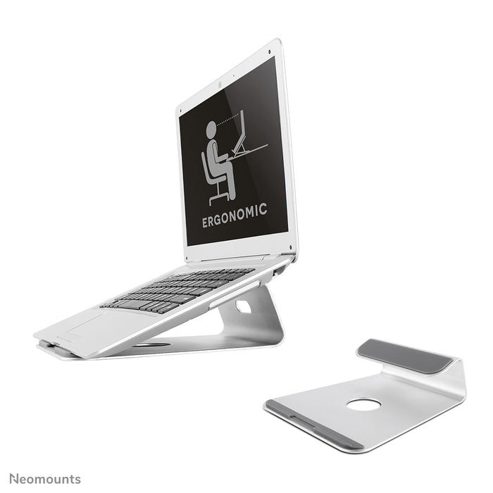 Neomounts NSLS025 is een universele bureausteun voor een notebook of tablet.