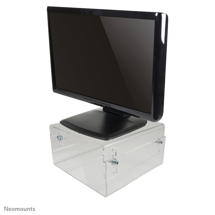 Neomounts NSMONITOR40 is een acrylaat verhoger voor LCD/TFT/CRT schermen.