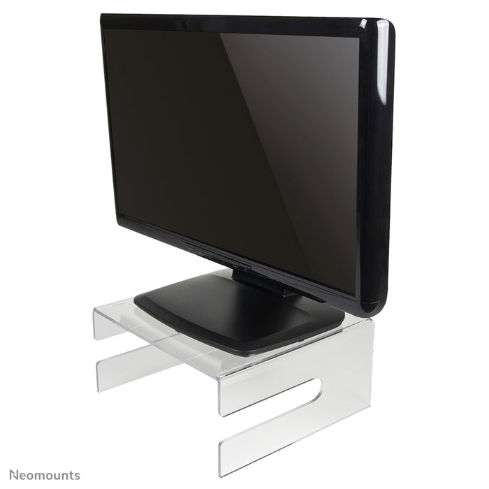 Neomounts NSMONITOR50 is een acrylaat verhoger voor LCD/TFT/CRT schermen.