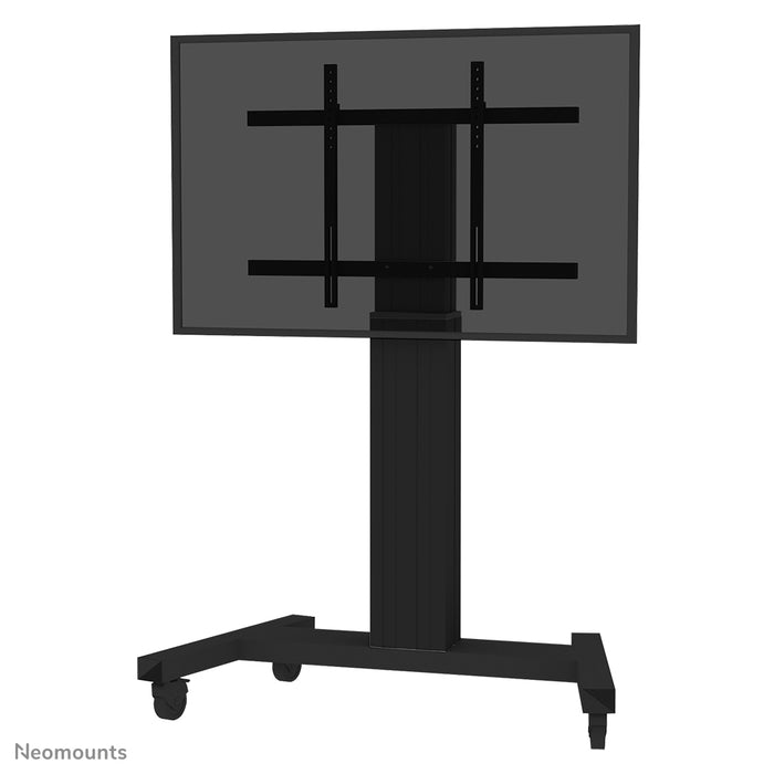 Neomounts PLASMA-M2250 zwart is een elektrisch in hoogte verstelbare trolley voor flat screens t/m 100 inch.