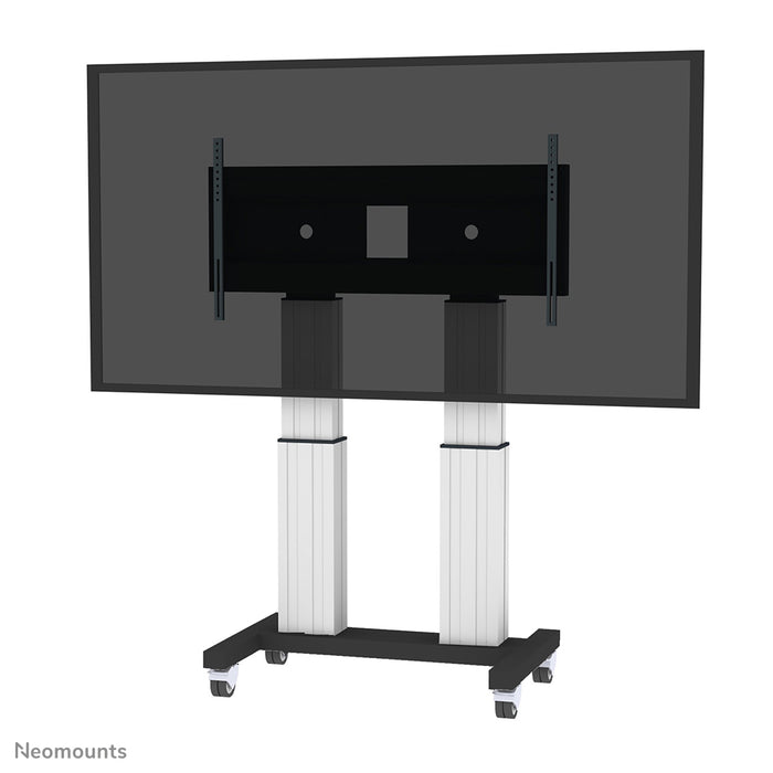 Neomounts PLASMA-M2600 zilver is een elektrisch in hoogte verstelbare trolley voor flat screens t/m 120 inch (305 cm).