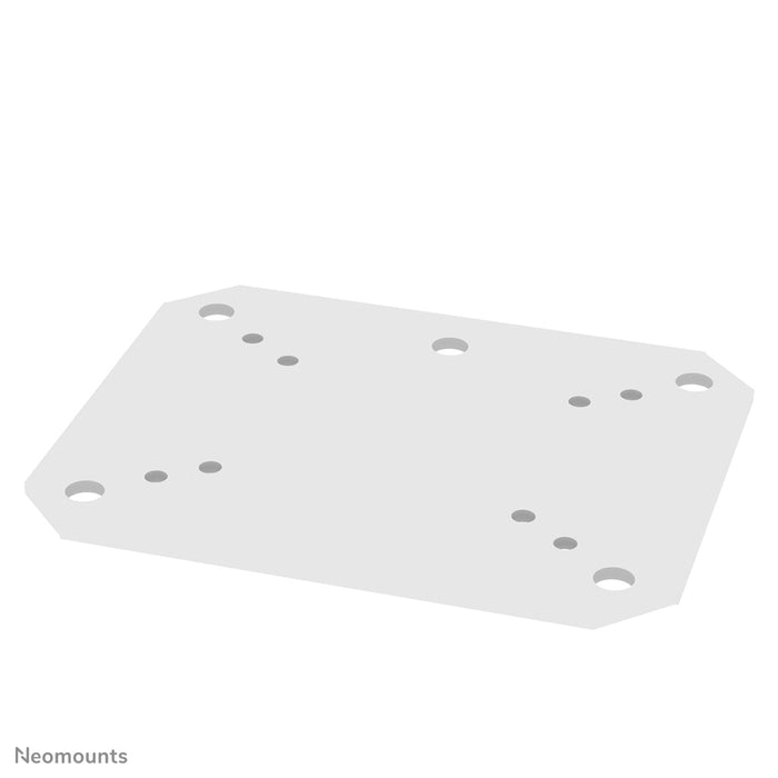 Neomounts PLASMA-M2SFPLATE is een vloerplaat voor de 2250 en 2500-serie elektrisch in hoogte verstelbare trolley en vloerstandaard.