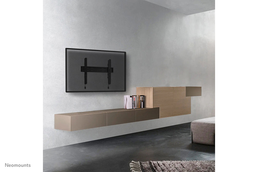 Neomounts WL30S-850BL16 vlakke wandsteun voor 40-82 inch schermen - Zwart