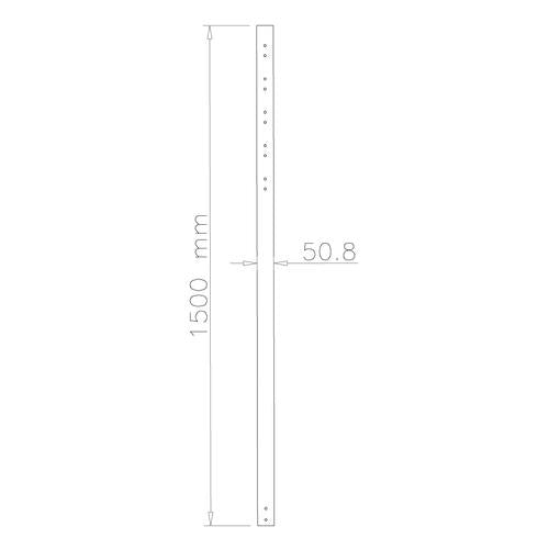 Verlengbuis CP-150 voor Neomounts TV plafonbeugel Lengte 1.5 meter