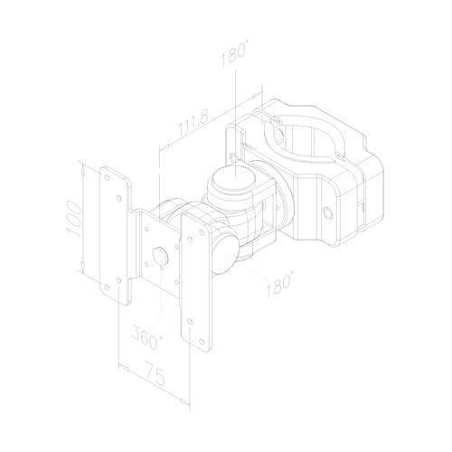 Neomounts FPMA-WP200 LCD/LED/TFT tv beugel paal montage