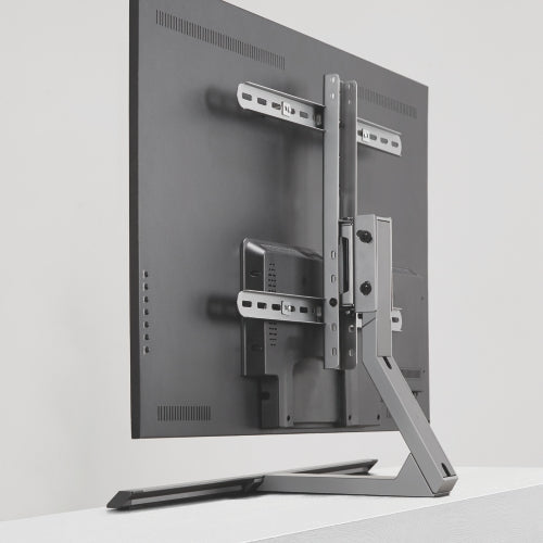 Wolff Mount Universele Aluminium TV Voet |Draai- en Kantelbaar |tot 75 inch |Kleur: Antraciet |VESA 600x400 |Strak Design