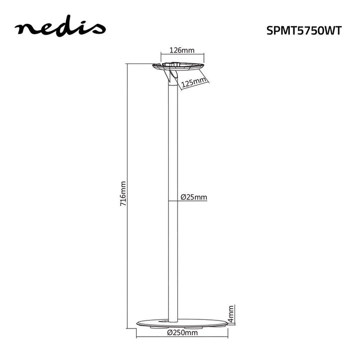 Speaker-Vloerstandaard | Voor Sonos® One / Sonos® Play:1 | Max. 3 kg | Vast
