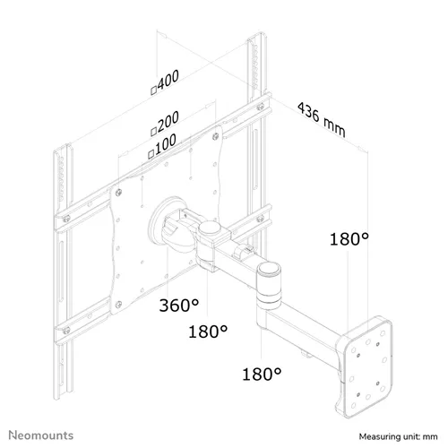 Neomounts FPMA-W960 tv beugel