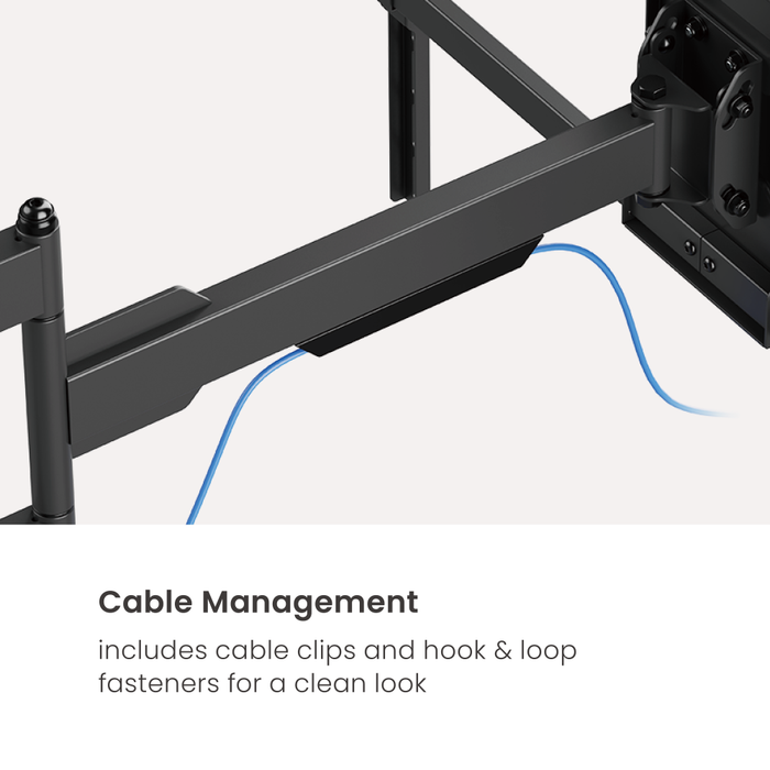 Wolff Mount Ultra Heavy Duty muurbeugel voor Samsung tot 140 inch – kabelgeleiding