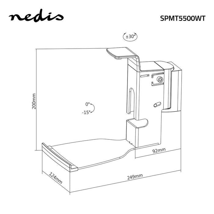 Muurbeugel voor Speakers | Voor Sonos® PLAY:5-Gen2? | Kantelbaar en Draaibaar | Max. 7 kg