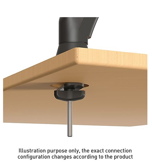 Barkan Mounts Dubbele monitor arm met bureaubevestiging |tot 29 inch |2 schermen |Gasveer