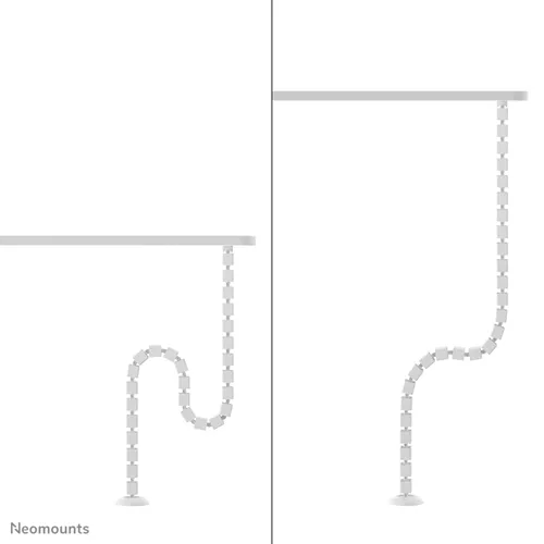Neomounts ADS06-130WH Guide-câbles à fixation par vis – blanc