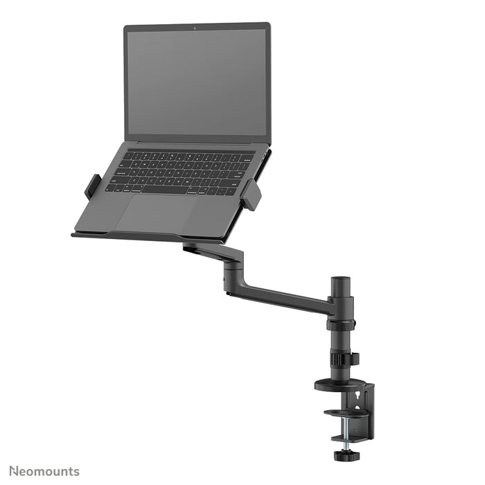 Neomounts DS20-425BL1 Laptophouder monitorarm 11.6-17.3" - ruimtebesparend – productaanzicht