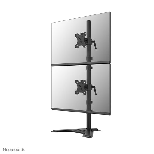 Neomounts DS45-600BL2V Monitorstandaard voor twee schermen 10-32" – productaanzicht