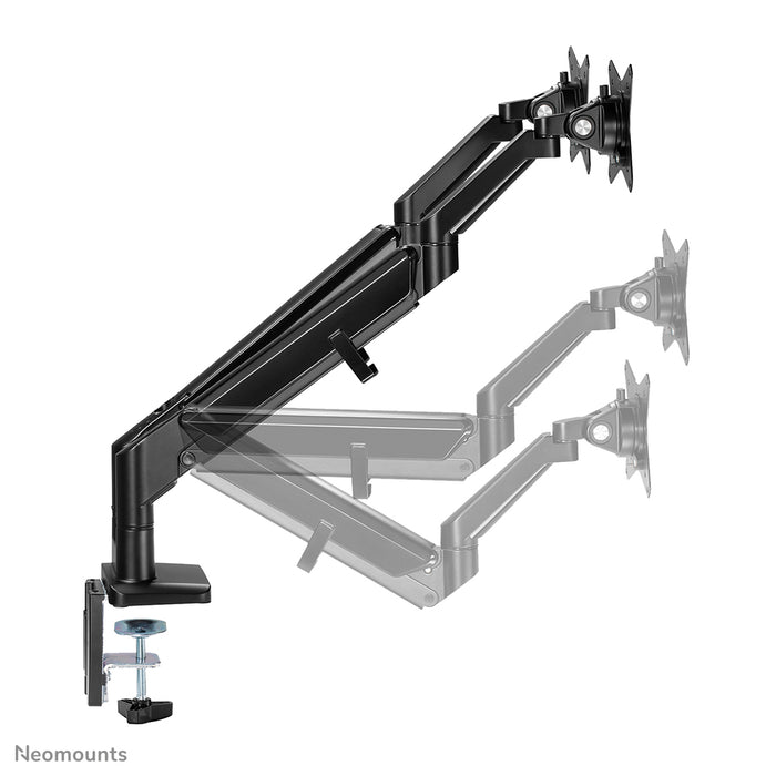 Neomounts DS70-810BL2 full motion monitor bureausteun voor 17-32 inch schermen - Zwart