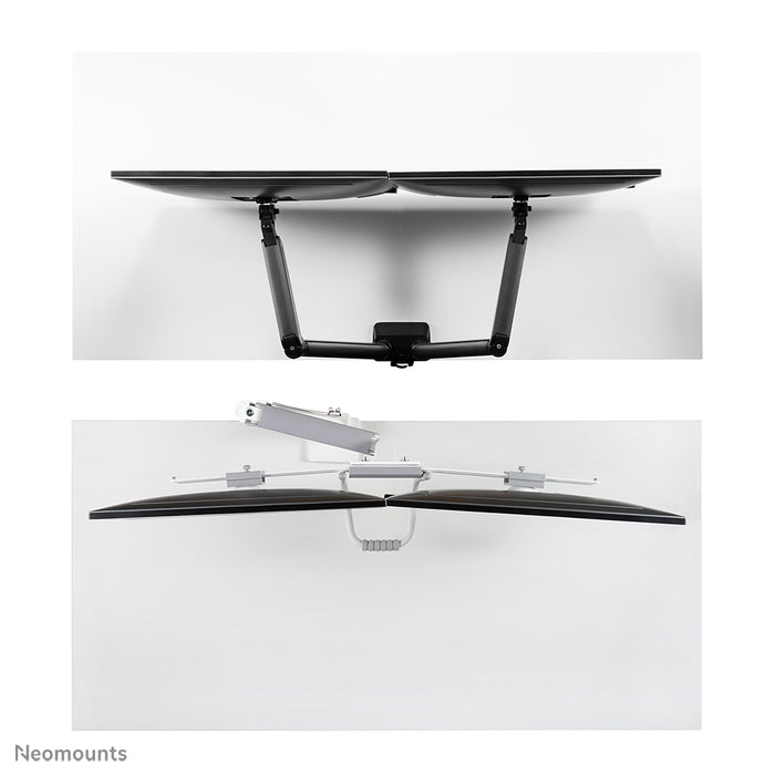 Neomounts DS75-450BL2 full motion monitor bureausteun voor 17-32 inch schermen - Wit