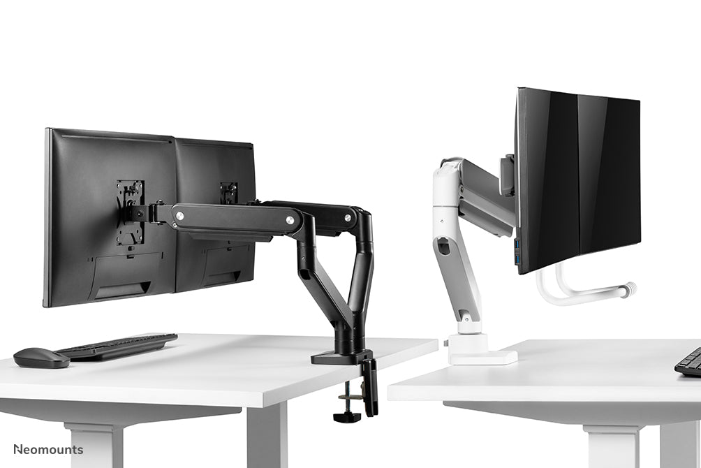 Neomounts DS75-450BL2 full motion monitor bureausteun voor 17-32 inch schermen - Wit