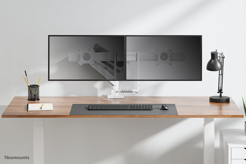 Neomounts DS75-450BL2 full motion monitor bureausteun voor 17-32 inch schermen - Wit