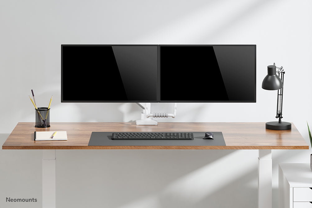 Neomounts DS75-450BL2 full motion monitor bureausteun voor 17-32 inch schermen - Wit