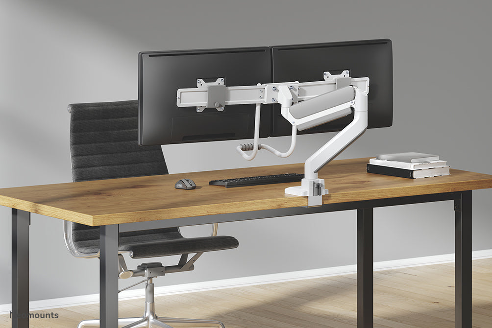 Neomounts DS75-450BL2 full motion monitor bureausteun voor 17-32 inch schermen - Wit