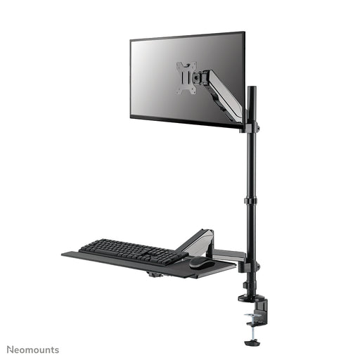 Neomounts DS90-325BL1 Zit-sta werkstation bureau 17-32" - gasveer – productaanzicht