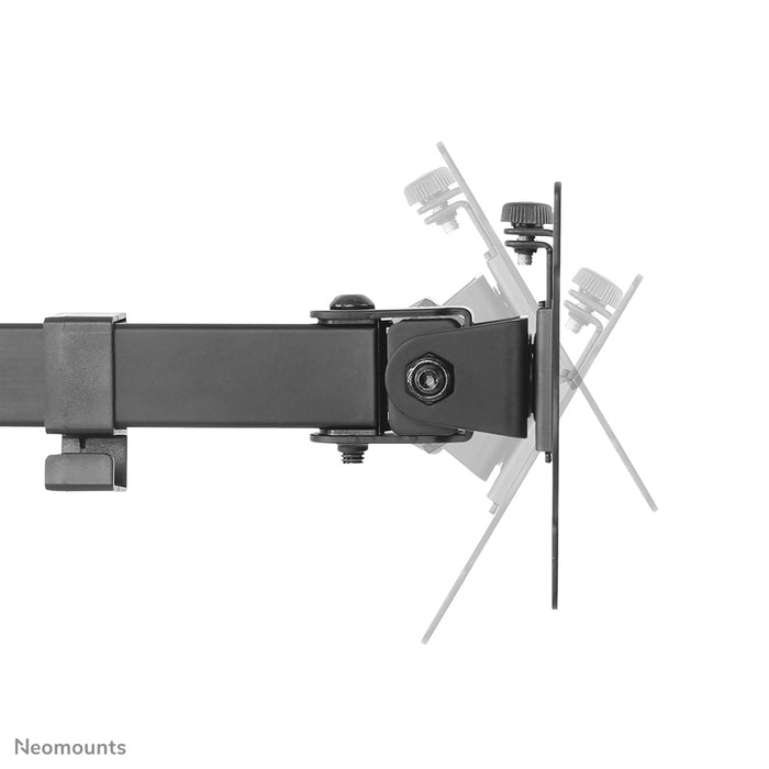 Neomounts FPMA-D550 zwart is een bureausteun met 3 draaipunten voor flat screens t/m 32 inch - Zwart