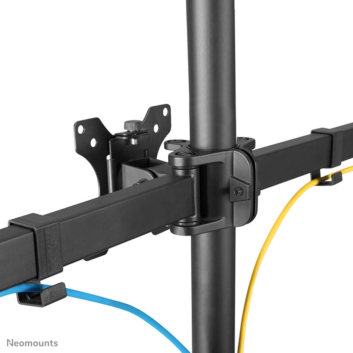 Neomounts FPMA-D550DD3 zwart full motion bureau stand voor 13-27 inch schermen - Zwart