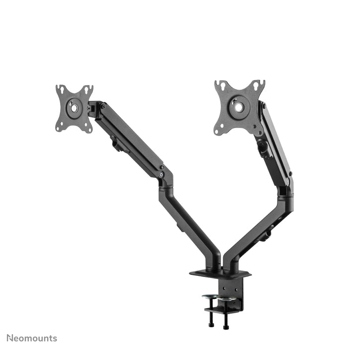Neomounts FPMA-D650Dblack is een full motion bureausteun voor schermen t/m 27 (69 cm).