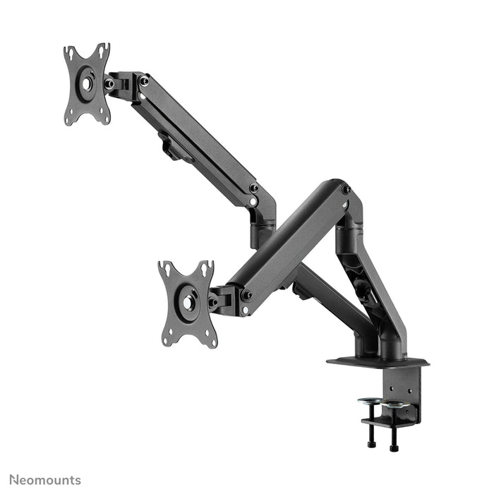 Neomounts FPMA-D650Dblack is een full motion bureausteun voor schermen t/m 27 (69 cm).