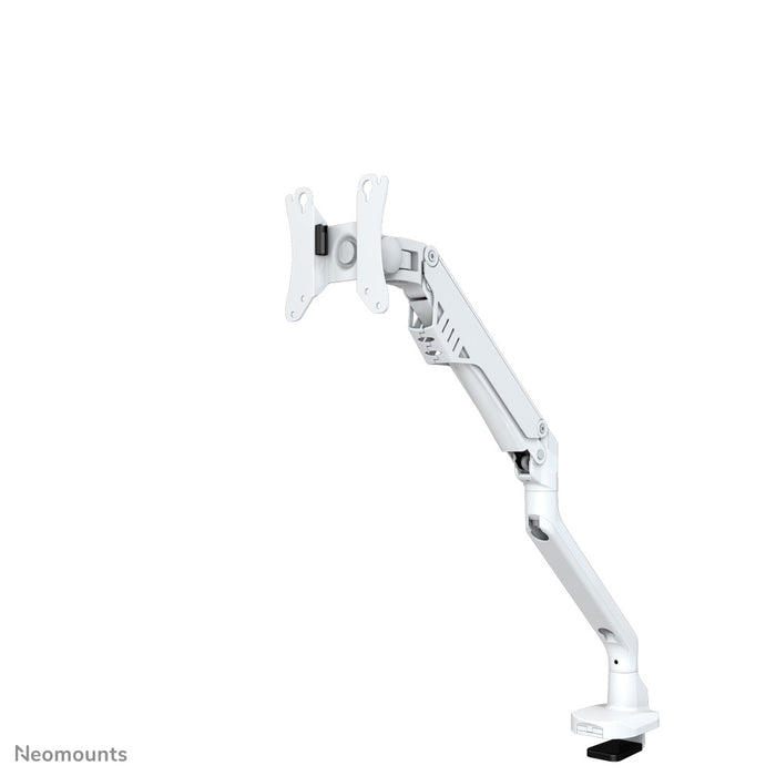 Neomounts FPMA-D750 wit is een bureausteun met gasveer voor flat screens t/m 32 inch (81 cm).