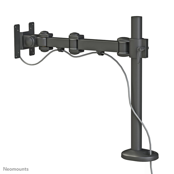 Neomounts FPMA-D960G is een bureausteun met 3 draaipunten voor flatscreens t/m 30 inch (76 cm).