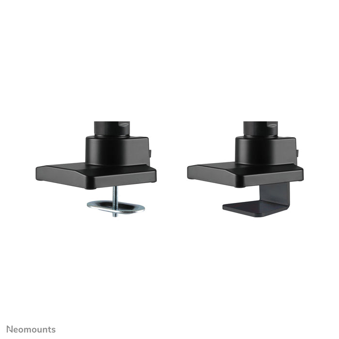 Neomounts NM-D775DX zwart is een gasgeveerde bureausteun met crossbar en hendel voor flat screens t/m 32 inch (81 cm).