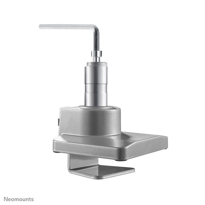 Neomounts NM-D775 zilverPLUS is een gasgeveerde bureausteun voor curved monitors t/m 49 inch (124 cm) - Zilver