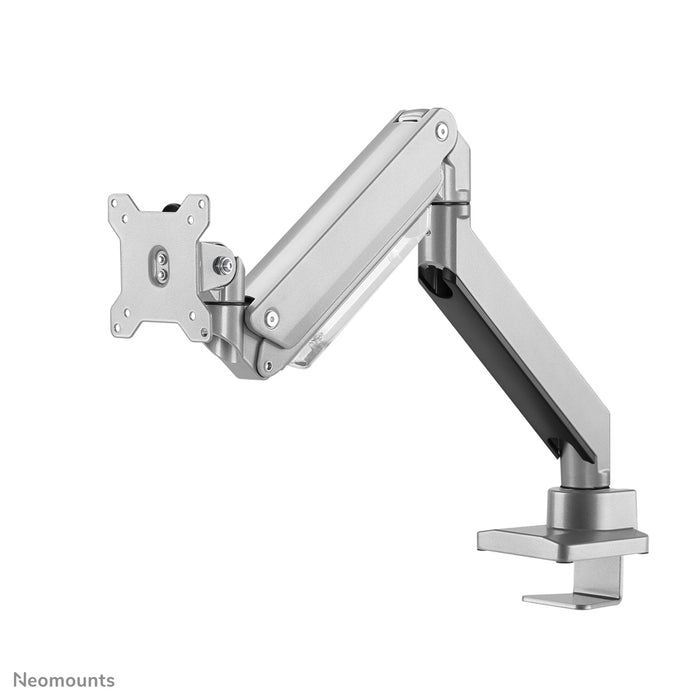 Neomounts NM-D775 zilver is een gasgeveerde bureausteun voor flat screens t/m 32 inch (81 cm) - Zilver
