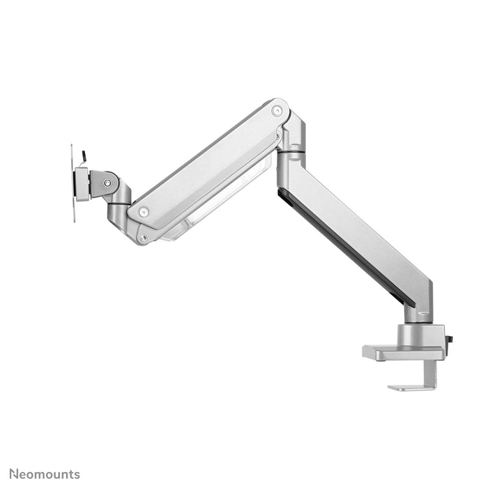 Neomounts NM-D775 zilver is een gasgeveerde bureausteun voor flat screens t/m 32 inch (81 cm) - Zilver
