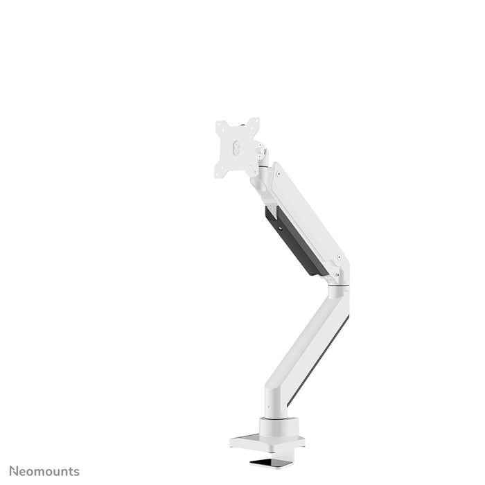 Neomounts NM-D775 wit is een gasgeveerde bureausteun voor flat screens t/m 32 inch (81 cm) - Wit