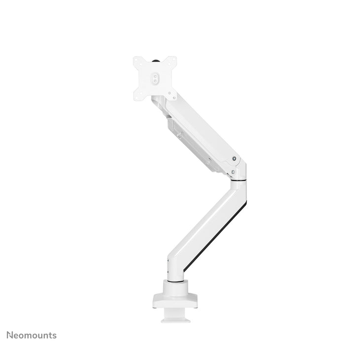 Neomounts NM-D775 wit is een gasgeveerde bureausteun voor flat screens t/m 32 inch (81 cm) - Wit