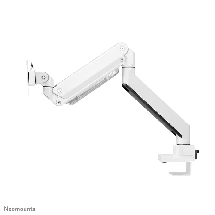 Neomounts NM-D775 wit is een gasgeveerde bureausteun voor flat screens t/m 32 inch (81 cm) - Wit